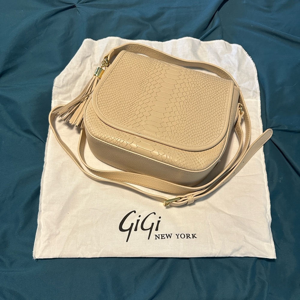 GiGi New York Tan Crossbody Bag